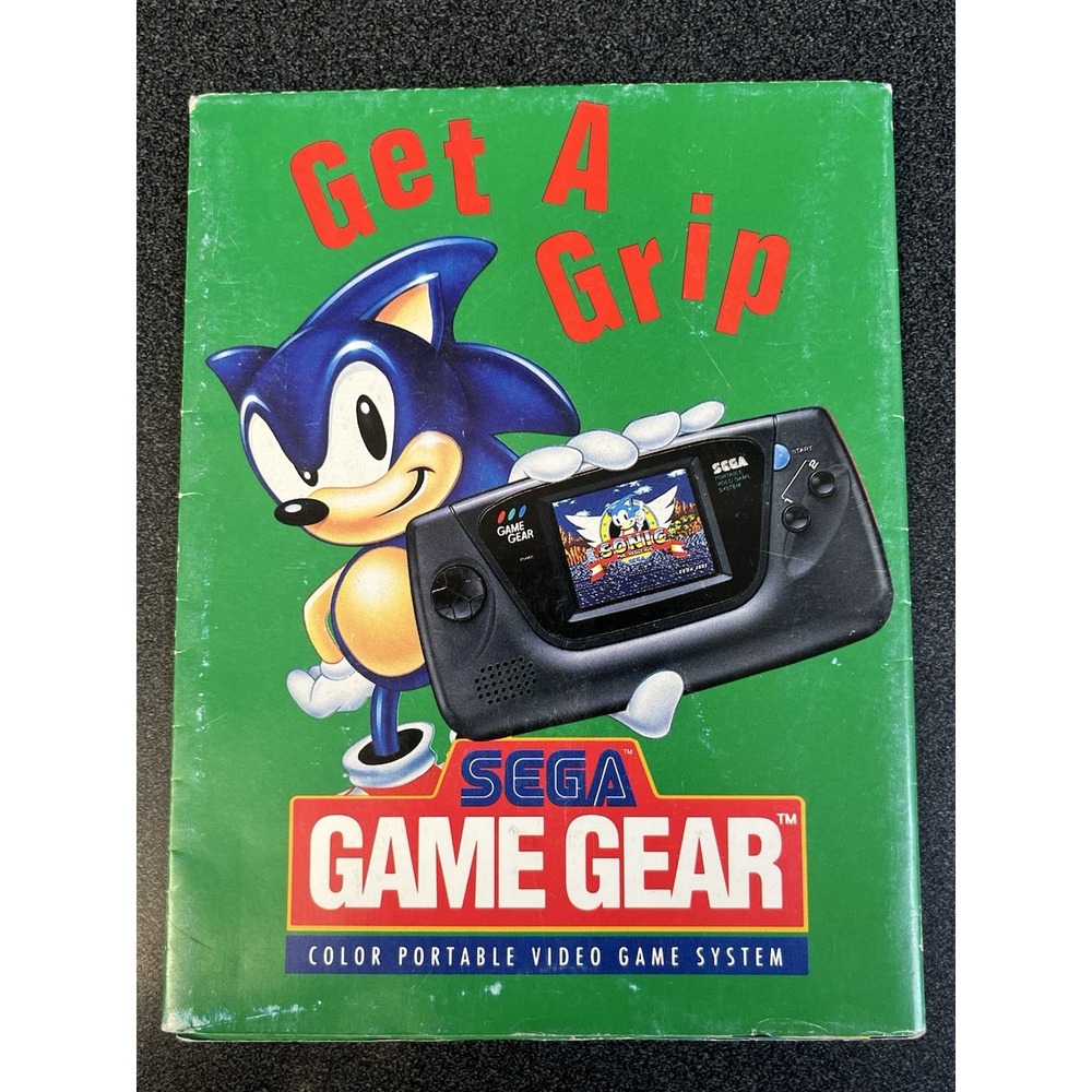 Sonic Hedgehog Sega Game Gear Genesis Double Sided Poster Insert Get a Grip
